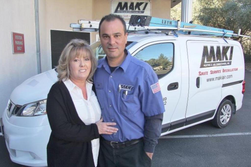 kyle and debbie dahl owners of maki heating and air conditioning